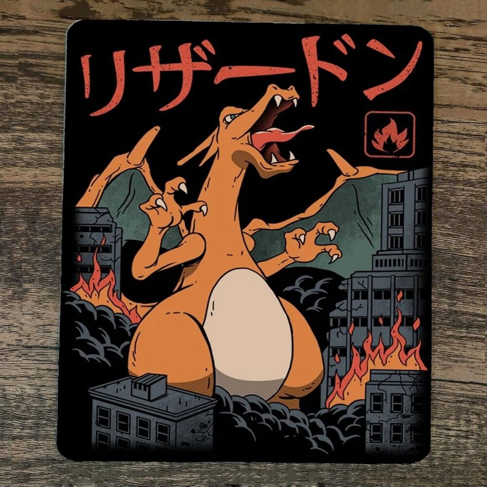 Mouse Pad Charizard Zilla‎ Pokemon